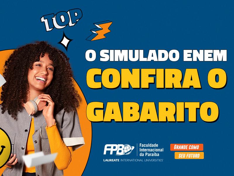 Gabarito Simulado do ENEM FPB 2021