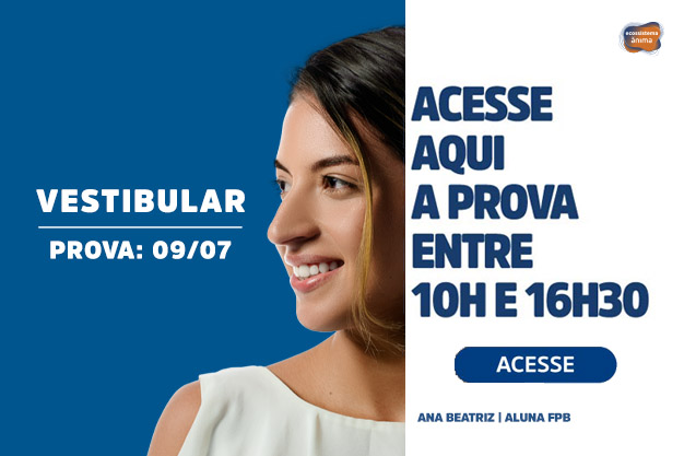  VESTIBULAR TRADICIONAL – ACESSE AQUI A PROVA  09/07